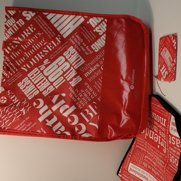 Lululemon lot of 3 Reusable Bags totes coin id carrier - Picture 5 of 9